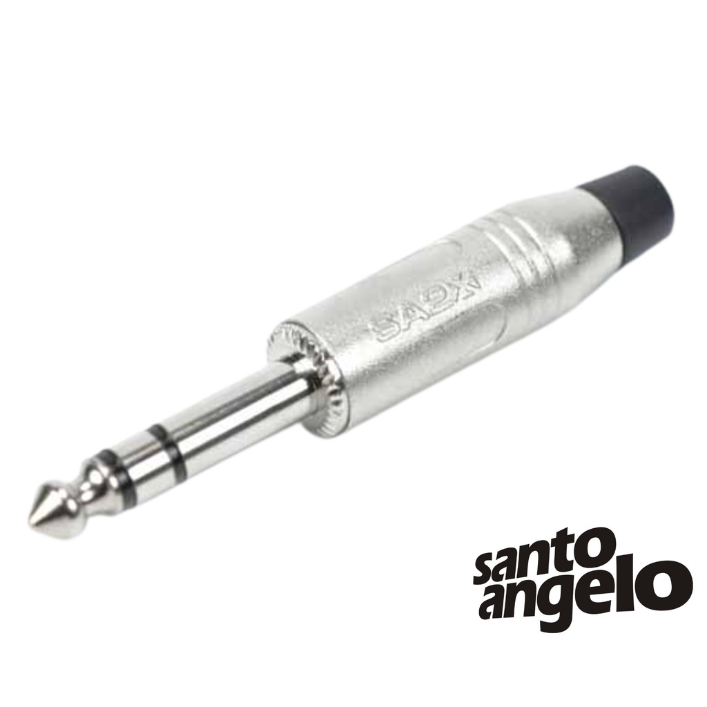 Plug Santo Angelo Sa2x P10 Estéreo Macho em Oferta na Shopee