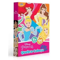 Quebra Cabeça Princesas da Disney 100 Peças - Toyster 8007