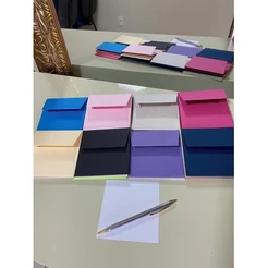 kit 20 unidades Envelope Colorido com cartão (SORTIDOS)