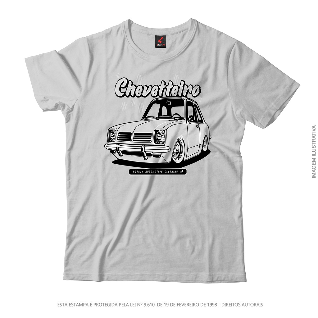 Casmiseta Rota 34 Cartoon Chevetteiro Bicudinho Branco