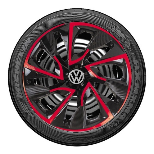 Jogo Kit 4 Calotas Ds4 Aro 15 Vw Volkswagen Up Fox Crossfox Spacefox Parati Gol