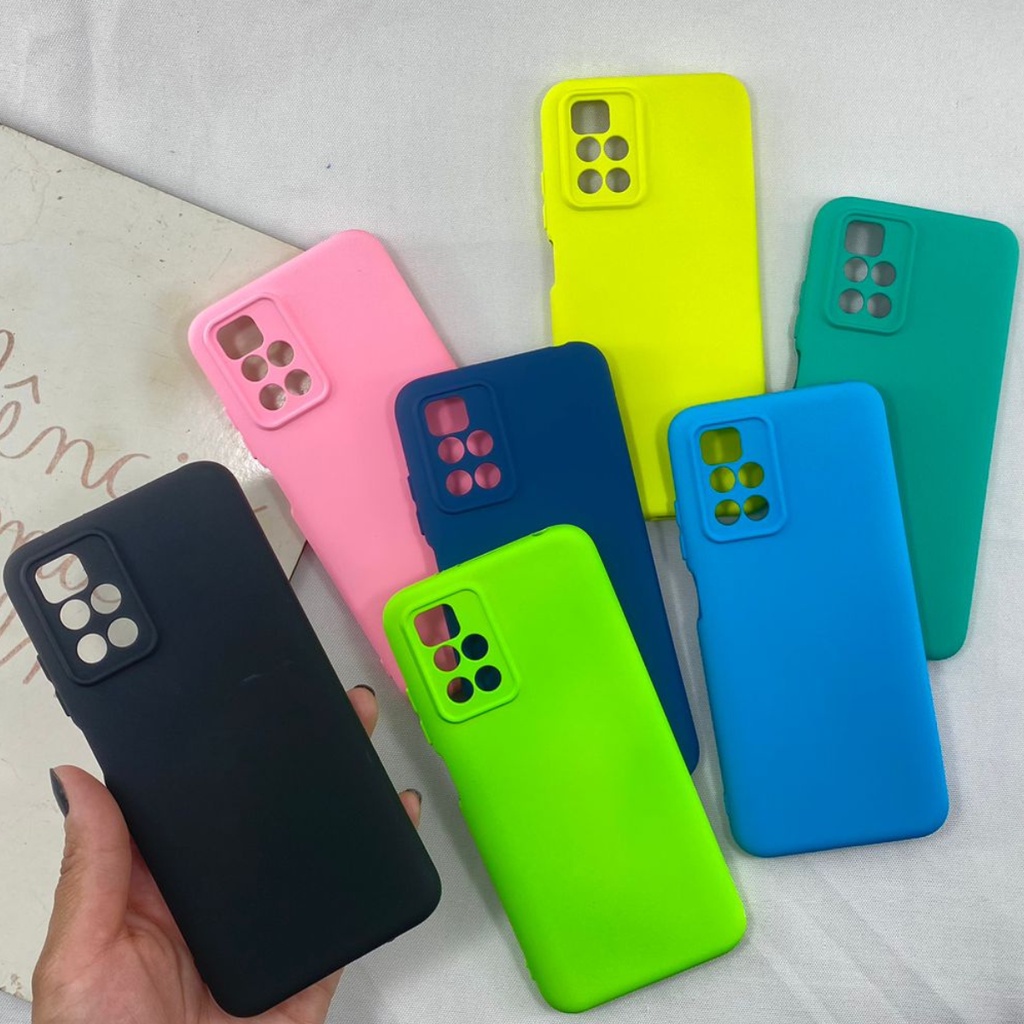 Capa Xiaomi Redmi 10 / Redmi 10 Prime Silicone Aveludada Proteção Câmera Cores Capinha Custo Beneficio