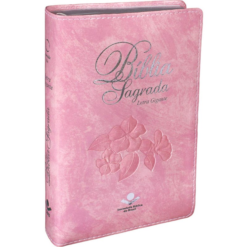 Bíblia Sagrada | Letras Médias | ARA | Capa Rosa Nobre Luxo