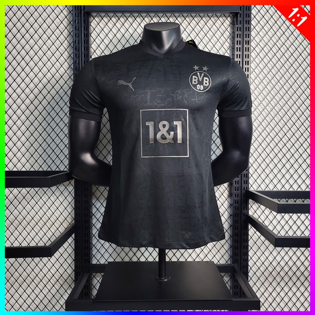 Versão Jogador Camisa De Futebol 23/24 Uniform de futebol Editão Especial Black 1:1 Qualidade Tailandesa