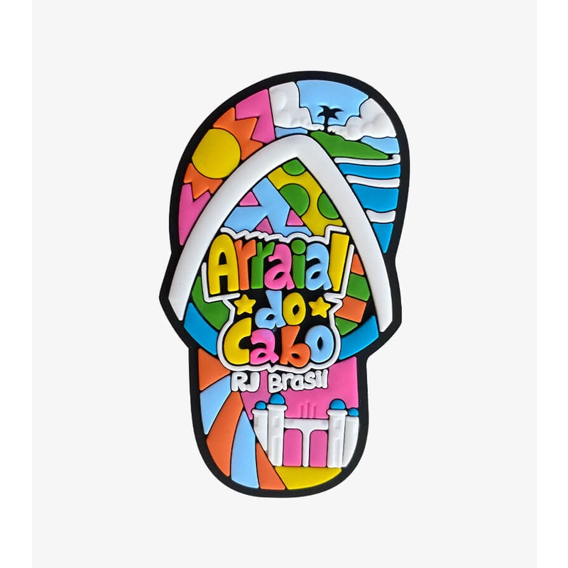 Ímã Arraial Do Cabo RJ Chinelinho – Ímã de Geladeira em Oferta na Shopee