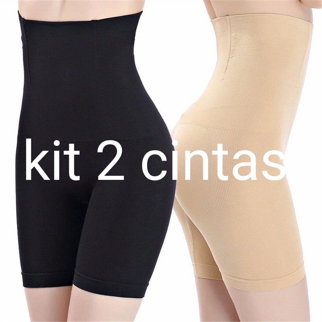 2 Shorts Segunda Pele Modelador Compressão Não Enrola