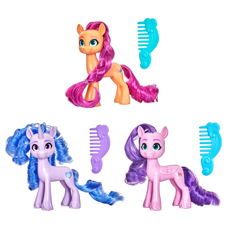 Boneca My Little Pony Filme Nova Geração Com Cabelo e Pente - Hasbro F2612 - Mom & Baby