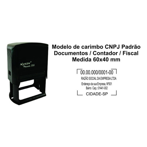 Nykon 355 Power - 40x60mm - Carimbo Personalizado em Oferta na Shopee