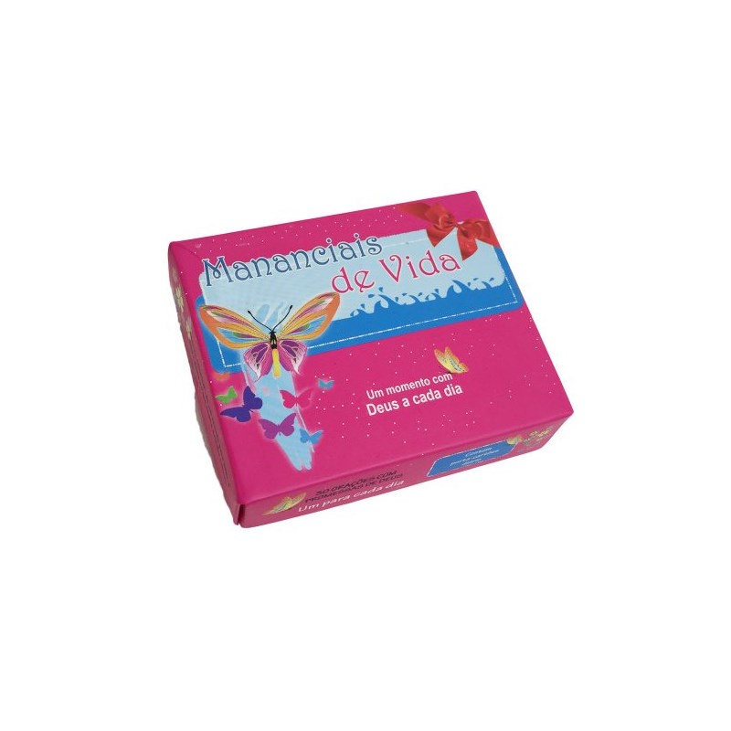 Caixinha de Versículos Diários | Mananciais de Vida | Pink em Oferta na Shopee