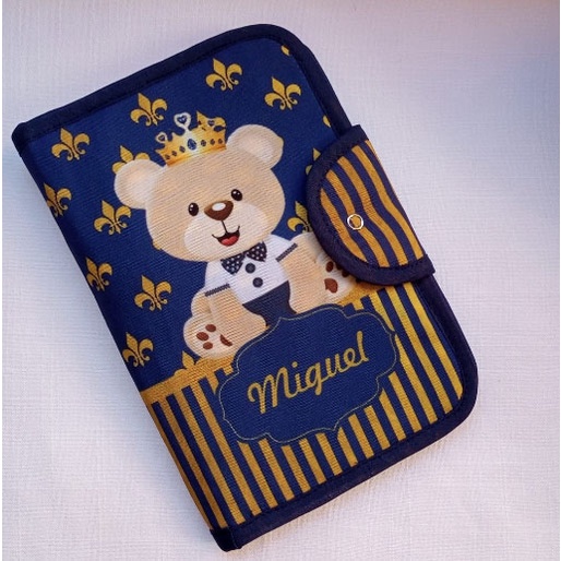 Porta Documentos do Bebê capa de caderneta de vacina personalizada impermeavél varios temas autismo