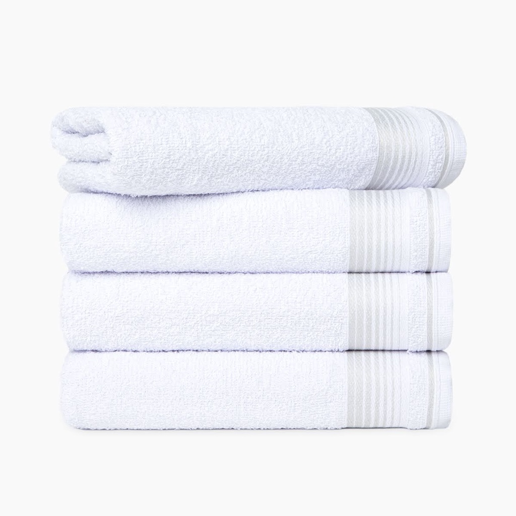 Toalha de banho para hotel pousada spa branca 100% algodão