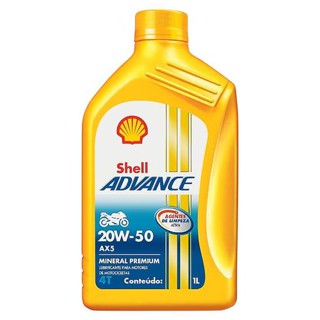 Óleo Lubrificante para Motor Shell ADVANCE Moto 20w50.