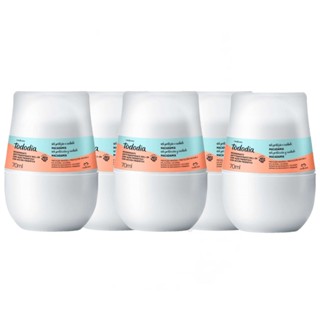 Kit Com 5x Desodorante Tododia Natura Antitranspirante Roll-on Macadâmia 70mL Rollon