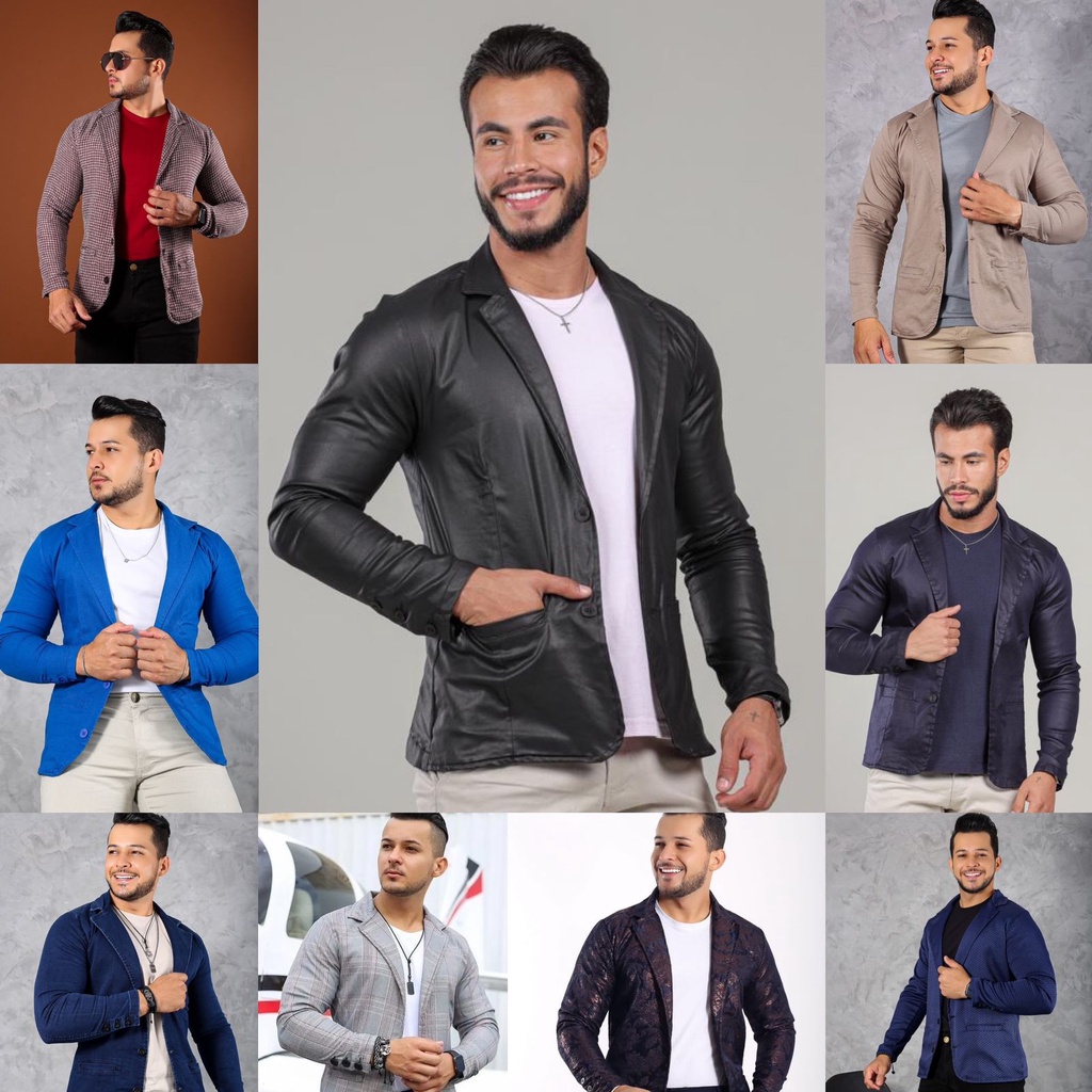 Blazer Masculino Slim Fit Moderno Chique Casual Elegante