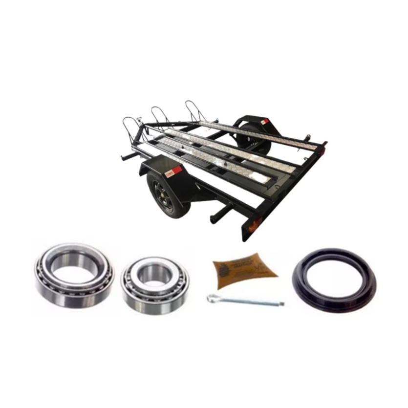Kit Rolamentos P/ 1 Roda Para Carretinha Ou Reboque Carreta Com Eixo De Gol (kit-0529)