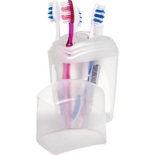 Porta Escovas de Dentes com Tampa Protetora Para Banheiro Ideal para Organização e Higiene Pessoal em Oferta na Shopee