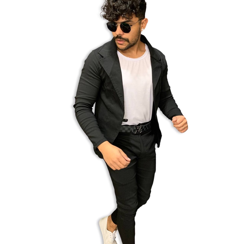 conjunto masculino calça alfaiataria + blazer exclusivo