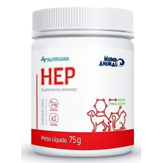 Nutrisana HEP 75g Suplemento para Cães e Gatos Mundo Animal em Oferta na Shopee