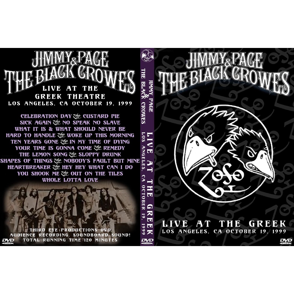 Jimmy Page & The Black Crowes, Greek Theatre, Los Angeles, 19th October 1999