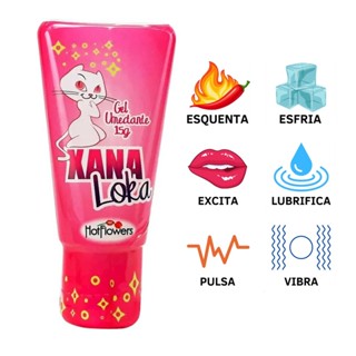 Lubrificante Intimo Xana Loka Gel Excitante Feminino Hot Flowers SEX SHOP