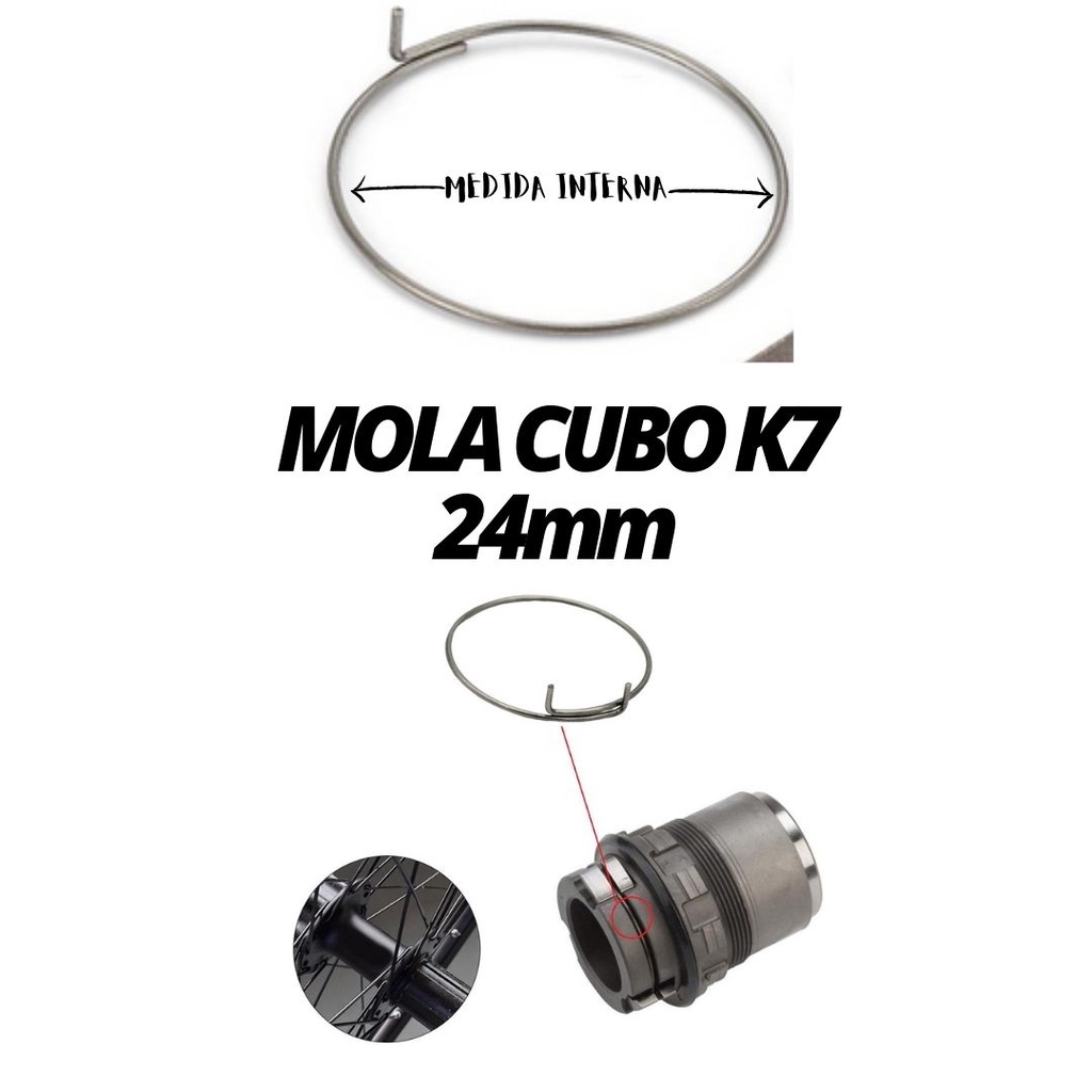 MOLA ANEL PARA CUBO Nova TEC- D042SB (2 UNIDADES) 24MM em Oferta na Shopee