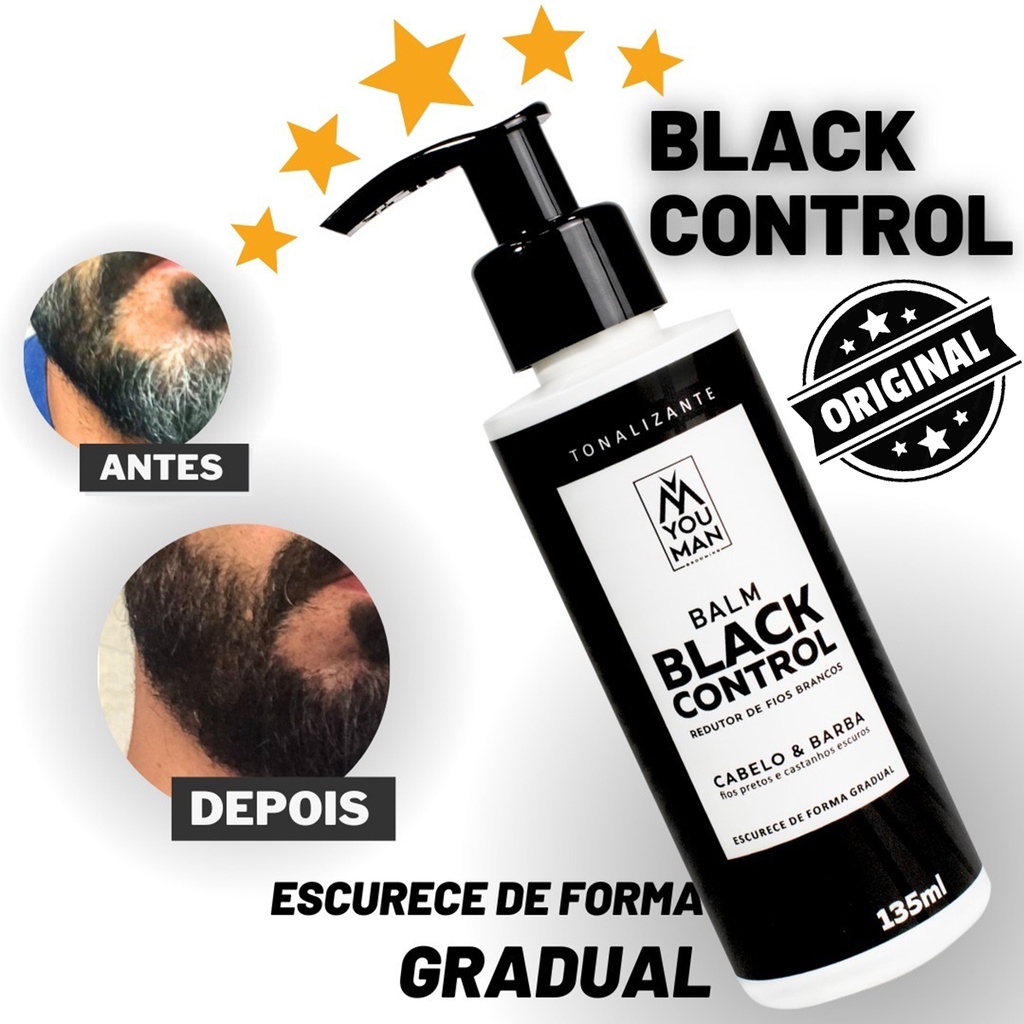 Black Control Escurecedor De Barba E Cabelo Gradual You Man Original