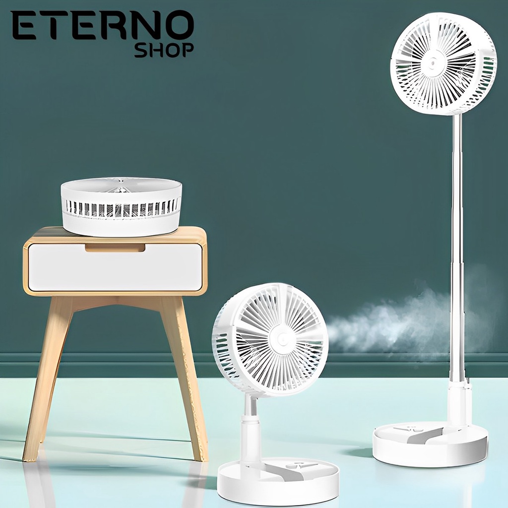 Ventilador Dobrável Portátil Piso Retrátil Usb Ajustável Adequado Para Escritório Ar Livre Viagens