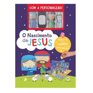O Nascimento de Jesus - Cenário e Personagens em Oferta na Shopee