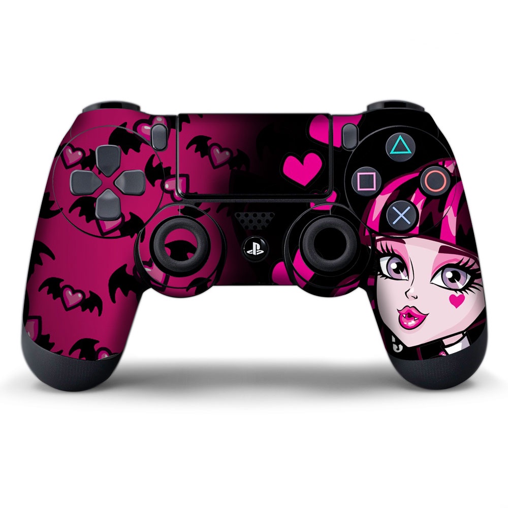 Customização de controle ps4 rosa menina/ 1 adesivo de fácil aplicação envernizado Cole em casa em Oferta na Shopee