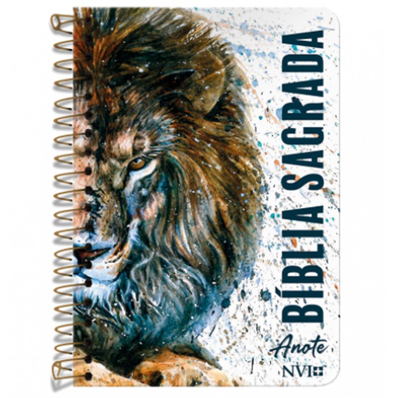 Bíblia Anote Espiral Cordeiro de Deus | NVI | Letra Normal | Com Espaço Para Anotações em Oferta na Shopee