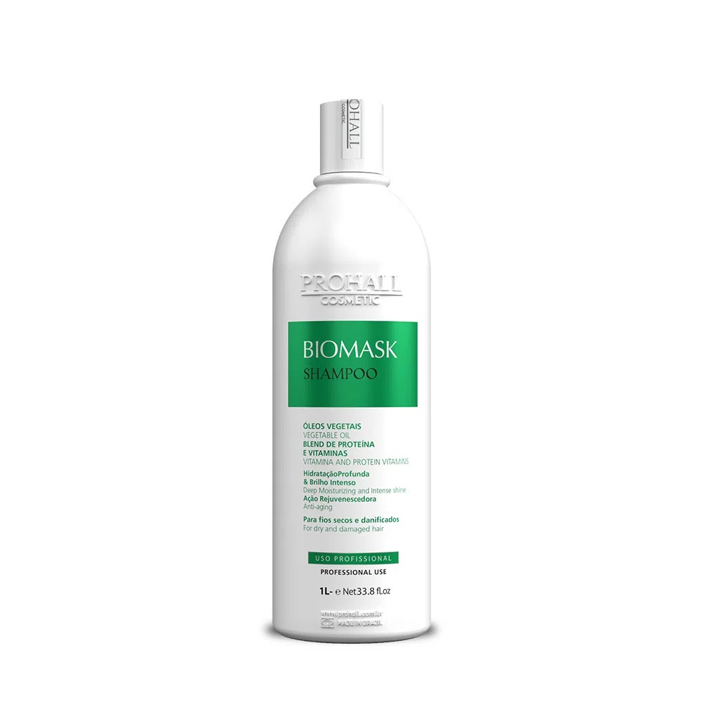 Shamoo Biomask Prohall Profissional/Home Care - Fios Secos e Danificados