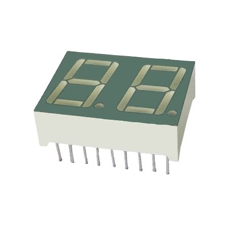 Kit 5 Peças Display De Led 2 Dígitos 0,56 Polegadas 7 Segmentos Catodo Arduino