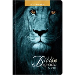 Bíblia Sagrada Leão Azul | NVI | Letra Gigante | Capa Dura