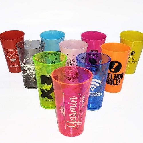 100 Copo Festa Twister Caldereta Carnaval Tardezinha 450ml Acrilico Personalizado