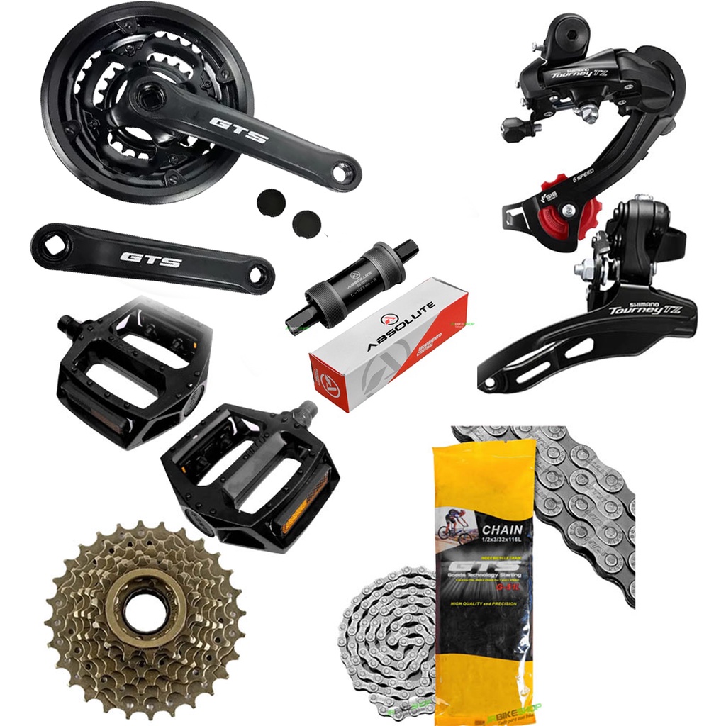 Kit Pedivela GTS Completo 21V Shimano + Movimento Central GTS Barato