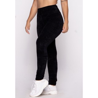 Calça Legging Feminina Veludo Cotelê Cintura Cos Alta Frio 133