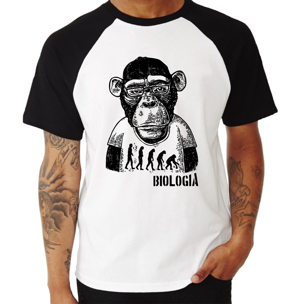 Camiseta Raglan Universitário Biologia 1