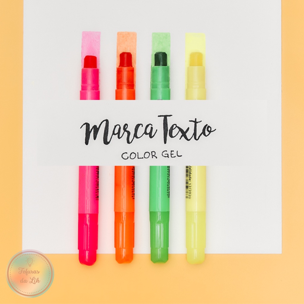 Marca texto Gel marca texto de cera marcador de bíblia - Jocar Office