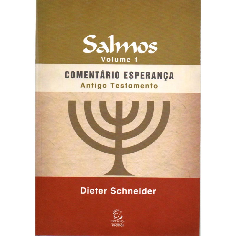 Salmos Vol. 1 | Comentário Esperança | Dieter Schneider em Oferta na Shopee