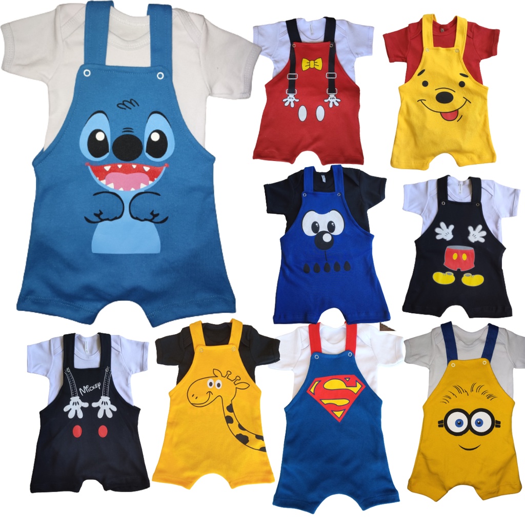 Body bebe/jardineira / mesversário/   macacão 100% algodão
