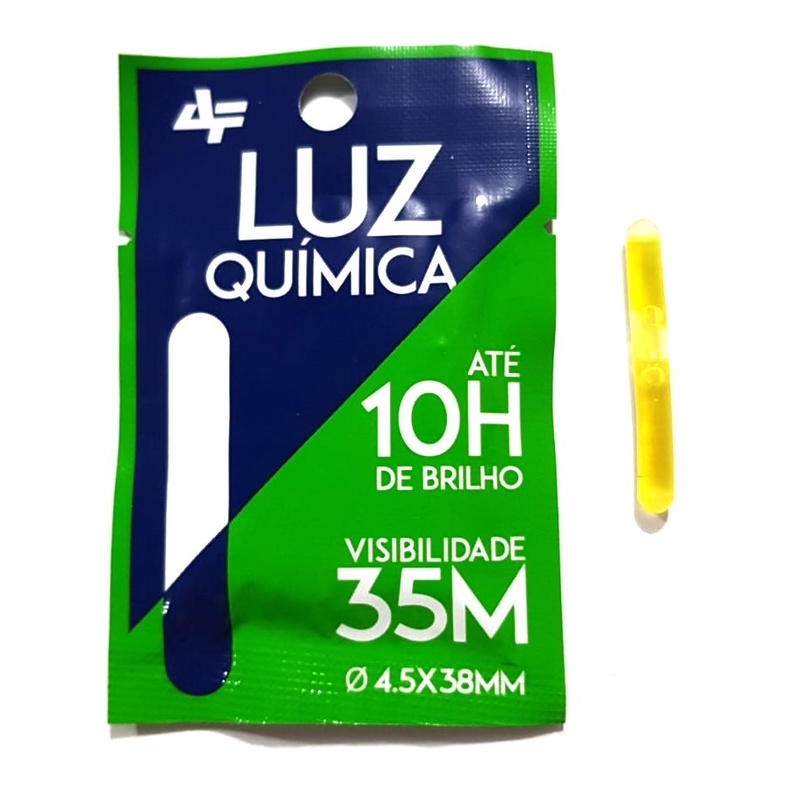 Luz Química Albatroz Fishing - Iluminador 4.5 x 38mm Cartela C/ 2 Unidades