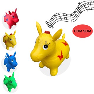 Brinquedo cavalinho pula pula upa upa com som