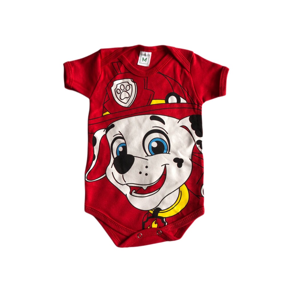 Body temático Infantil Bebê  - Patrulha Canina