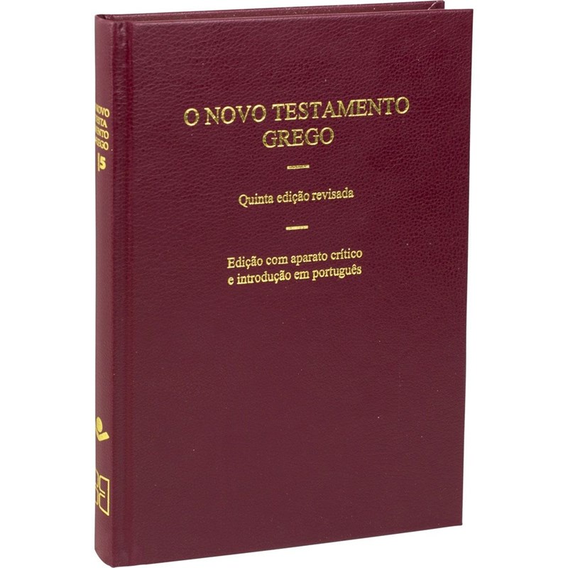O Novo Testamento Grego | Capa Dura Vinho em Oferta na Shopee
