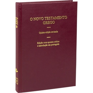 O Novo Testamento Grego | Capa Dura Vinho em Oferta na Shopee