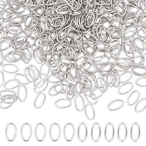 Elo Argola Oval em Aço Inox 6 mm - 50 un (IN-52)