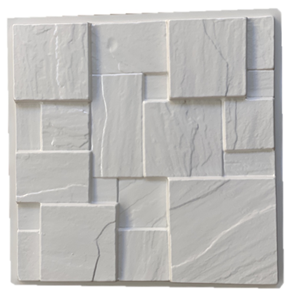 Forma 3d Mosaico Pedra 50x50cm Abs 2mm Molde Para Gesso/cimento/concreto 673