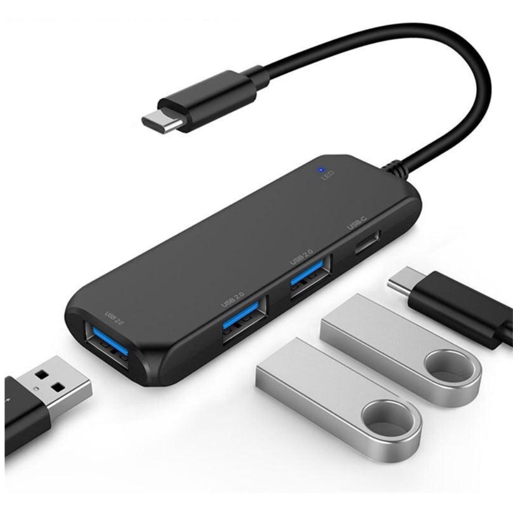 Hub Usb C Type C 4 Portas 1 Usb-c Macbook 2.0 Adaptador