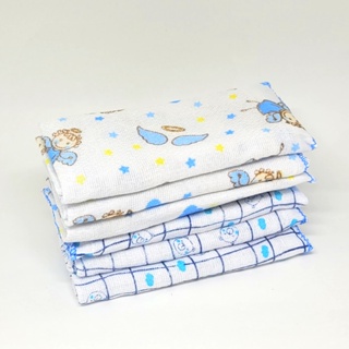 Pano de boca para bebê kit com 6 peças Fralda de Boca Babete 100% Algodão em Oferta na Shopee