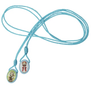 Escapulário infantil Nossa Senhora do Carmo Azul em Oferta na Shopee